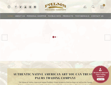 Tablet Screenshot of palmstrading.com